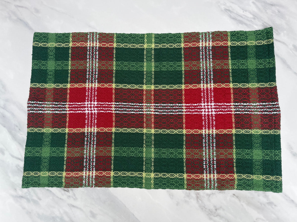 Classic Holiday Handwoven Cotton Kitchen Towels
