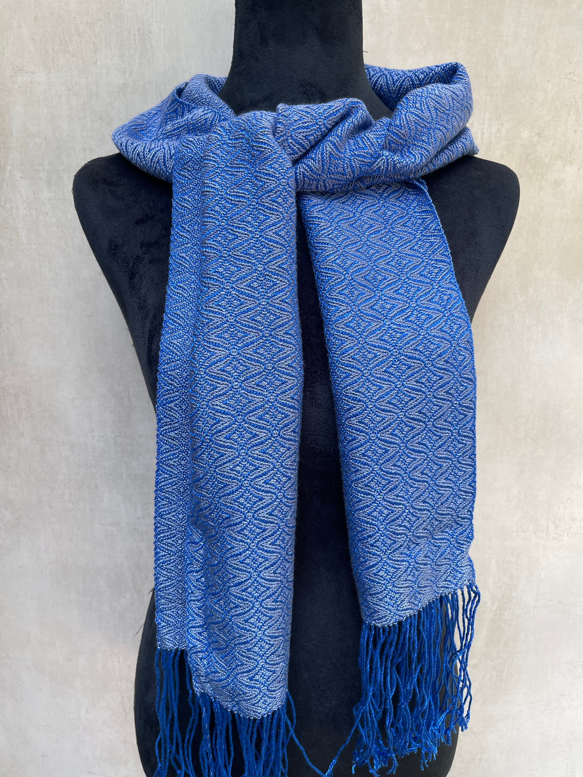 Blueberry Handwoven Tencel Scarf