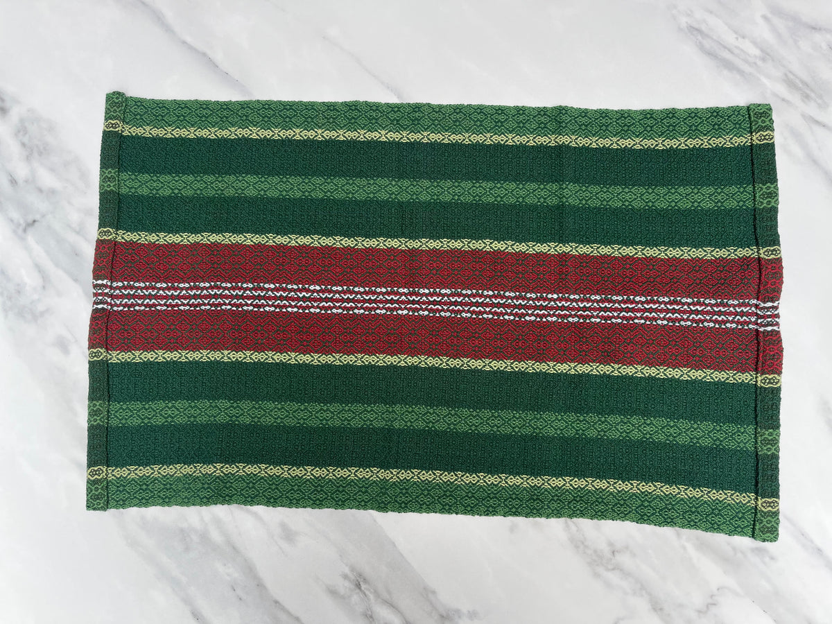 Classic Holiday Handwoven Cotton Kitchen Towels