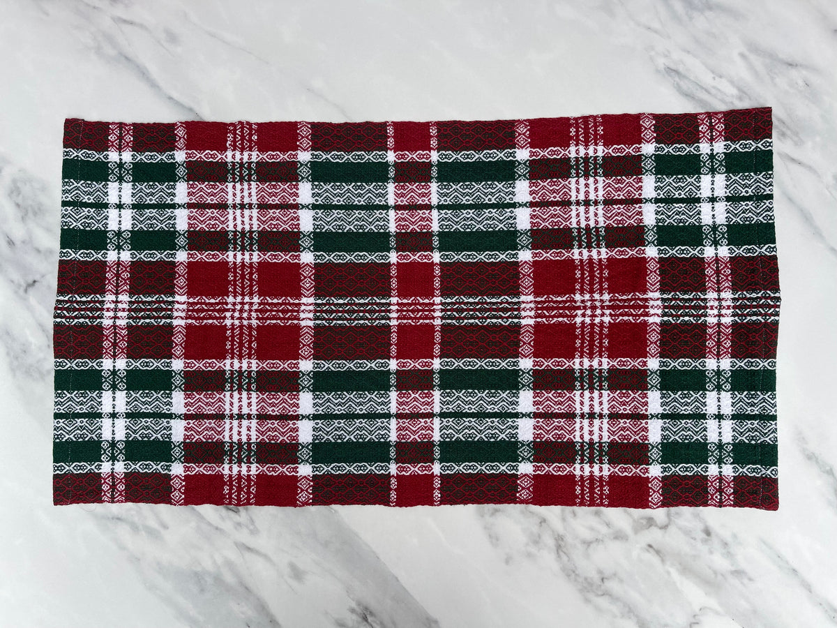Classic Holiday Handwoven Cotton Kitchen Towels