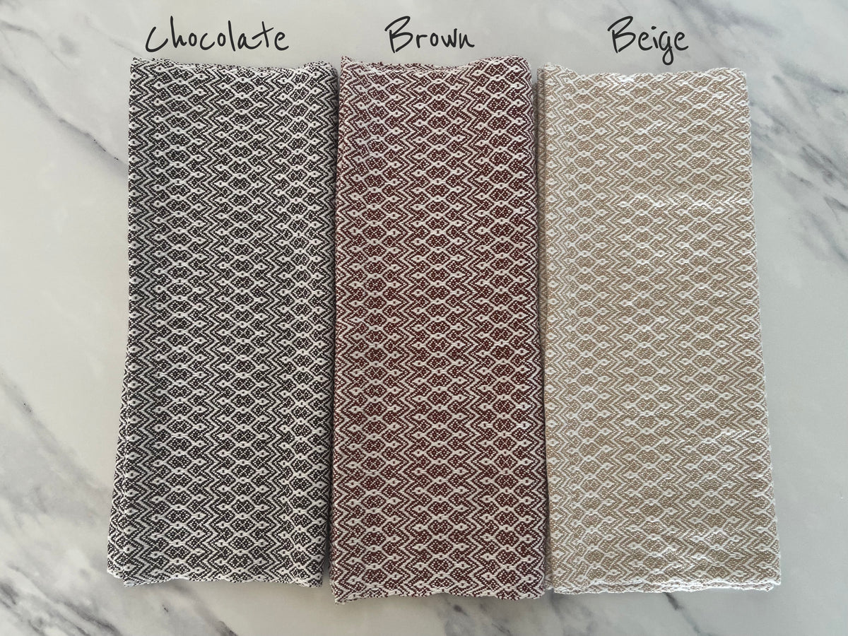 Dancing Diamond Handwoven Kitchen Towels