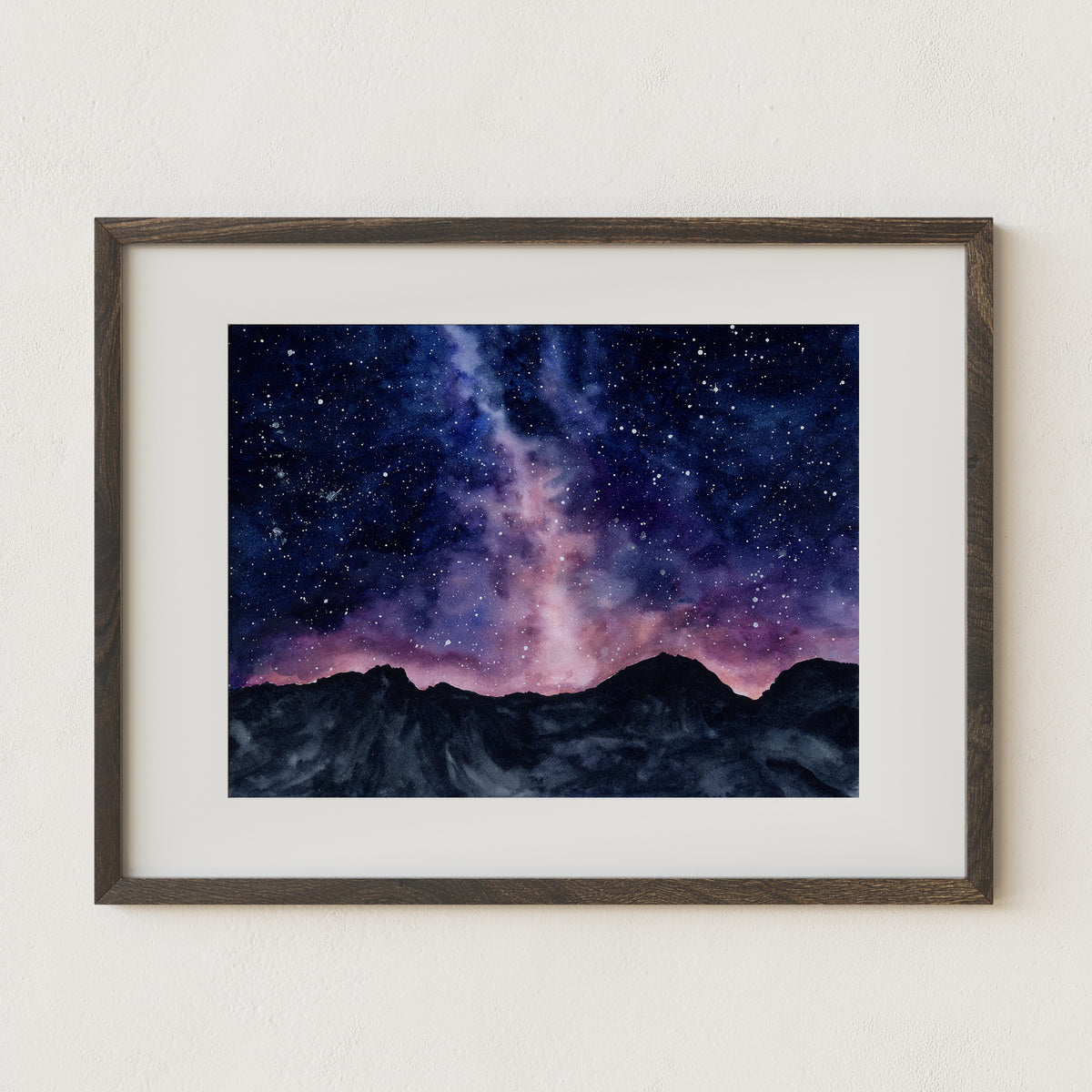 Milky Way over the Mountain Range