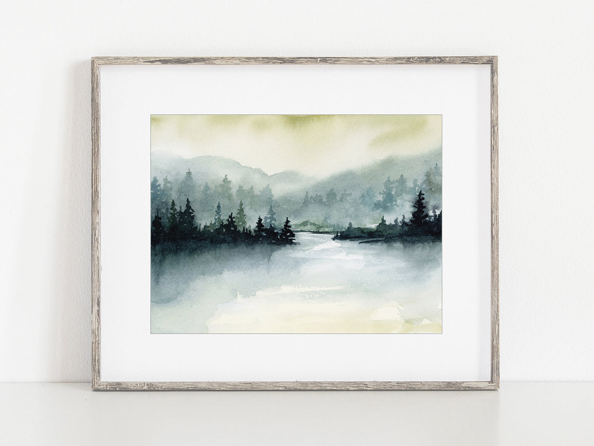 Muted Forest Lake