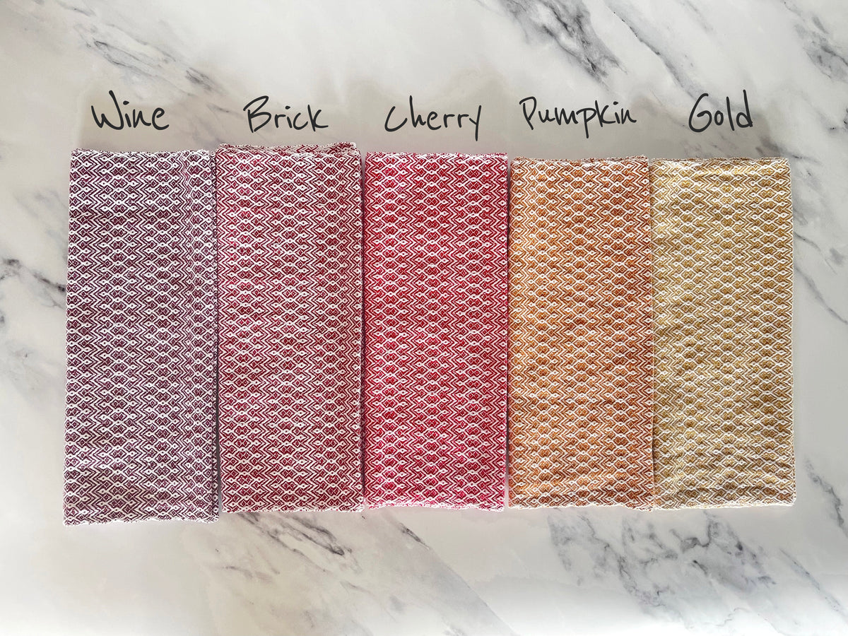 Dancing Diamond Handwoven Kitchen Towels