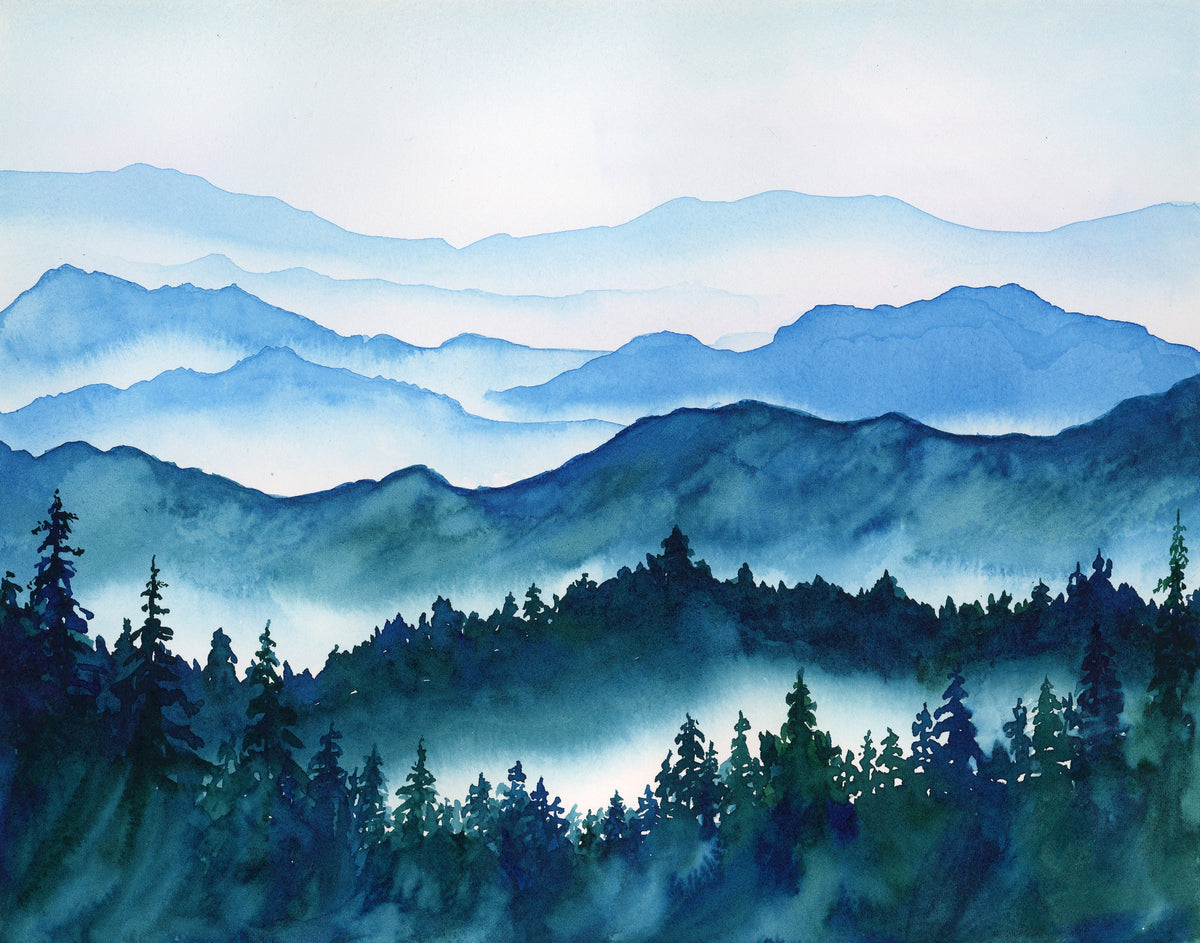 Misty Blue Mountains