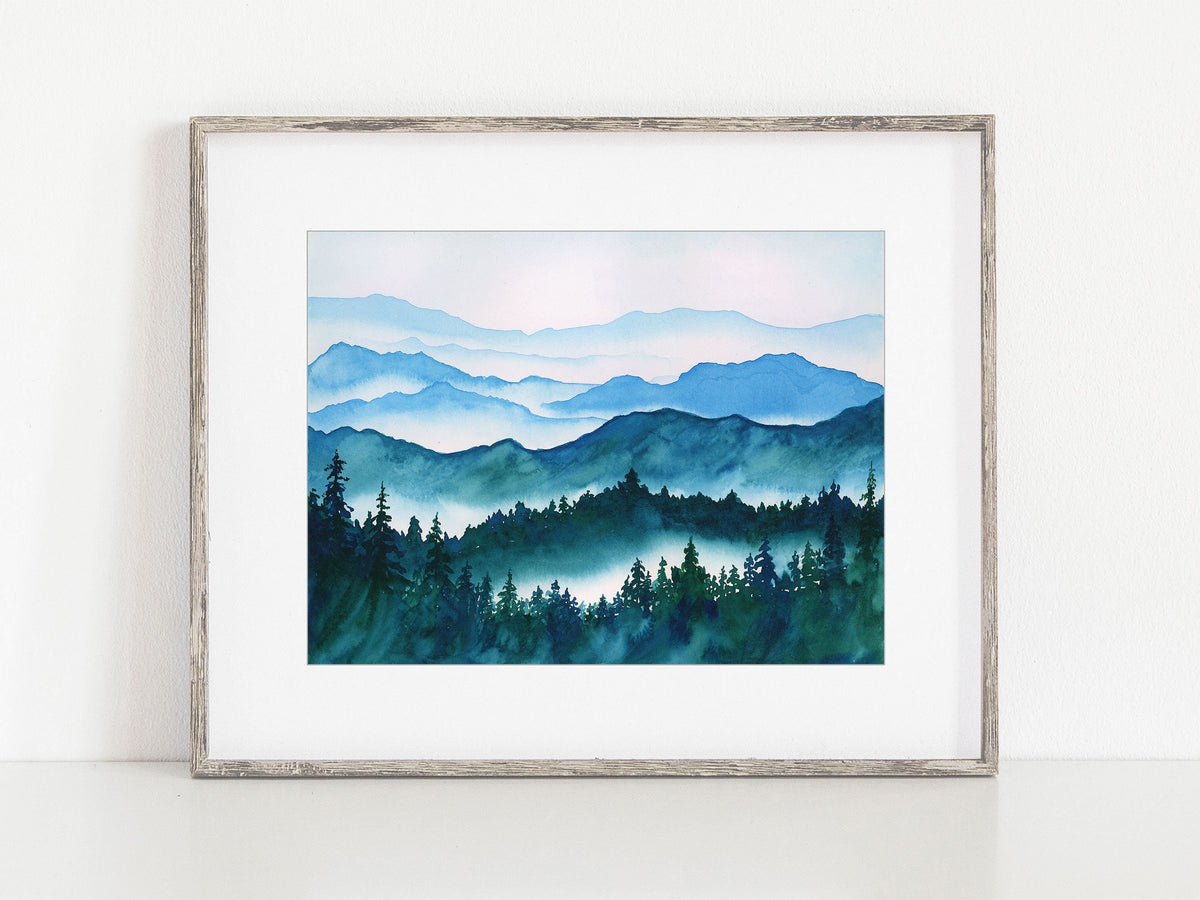 Misty Blue Mountains