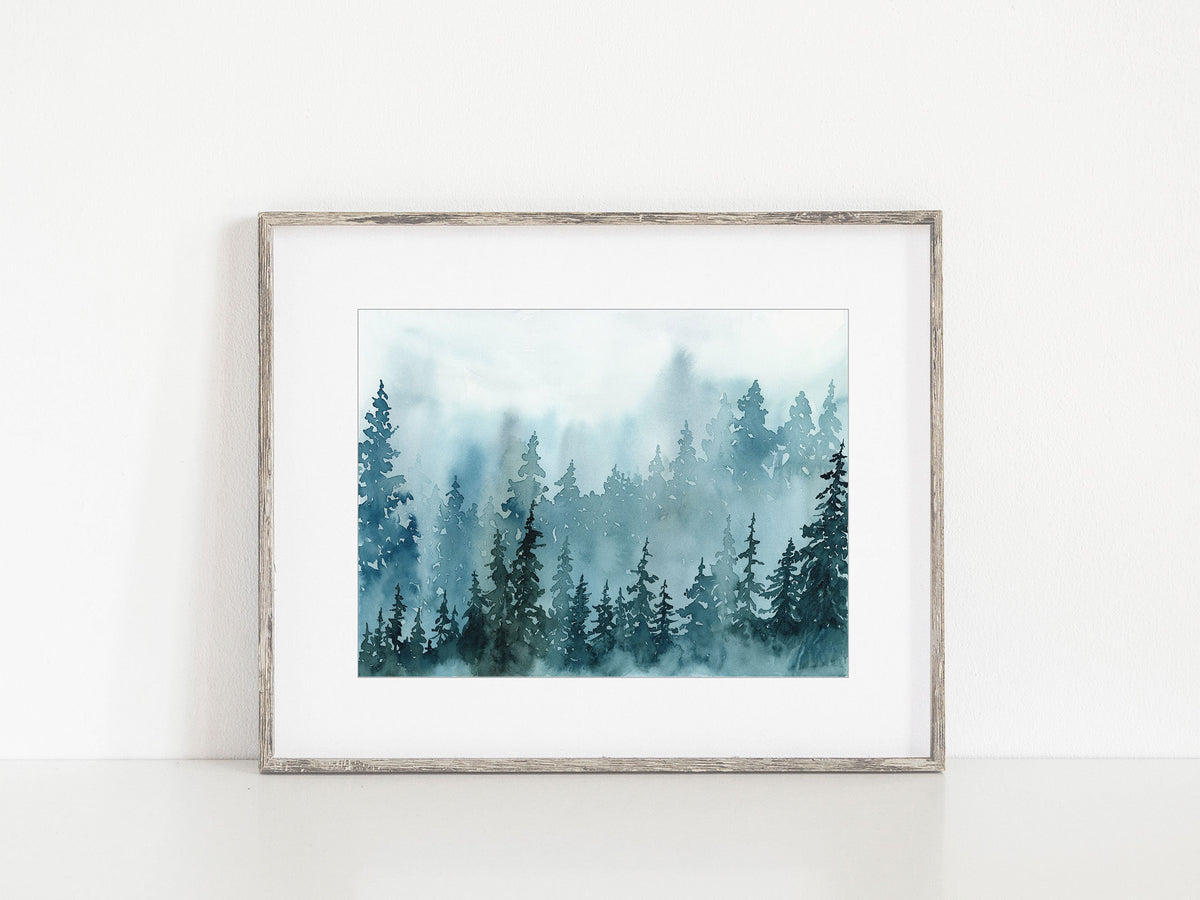 Misty Blue Pines