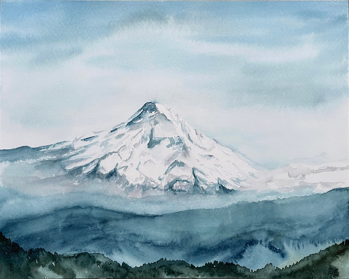 Mt. Hood in Blue